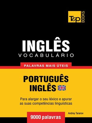 cover image of Vocabulário Português-Inglês britânico
